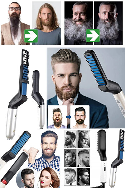 Genel Markalar Unisex Tatiller İçin Çantaya Sığan Pratik Saç & Sakal Düzleşti...