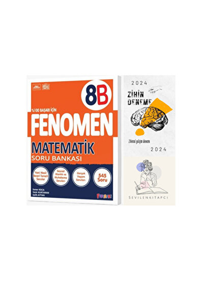 Fenomen Yayıncılık FENOMEN 8.SINIF MATEMATİK (B) SB +ZİHİNDENEME(sevilenkitap...