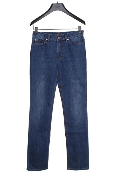 Escada Cep Detaylı Dar Kesim Likralı Jean Pantolon