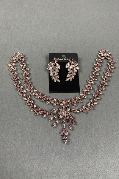 ESPEREST Accesoriu de păr Henna de mireasă Sultan Stone și cercei cu pietre p...