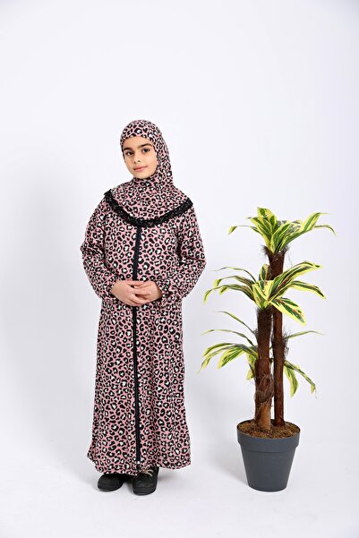 Kutay Collection Girl's Patterned Prayer Dress