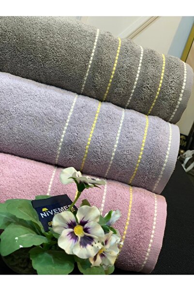 NİVEMESHOME Nivemeshome 104 - Сахра Сірий Nurpak Рушник для обличчя