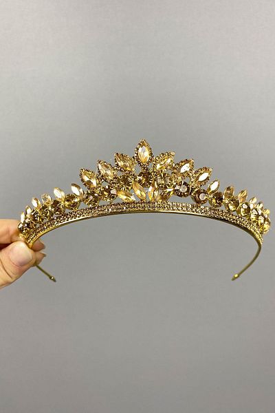 Hayalperest boncuk Leyn Shuttle Stone Bridal Henna Crown