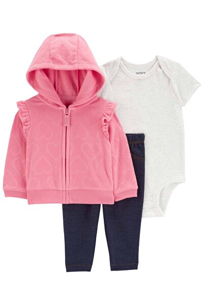 Carter's Kız Bebek Hırkalı Set 3'lü Paket