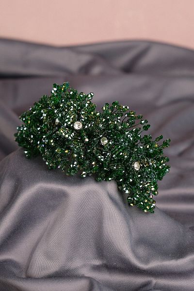 Hayalperest boncuk Bella Flower Motif Beaded Bridal Henna Crown