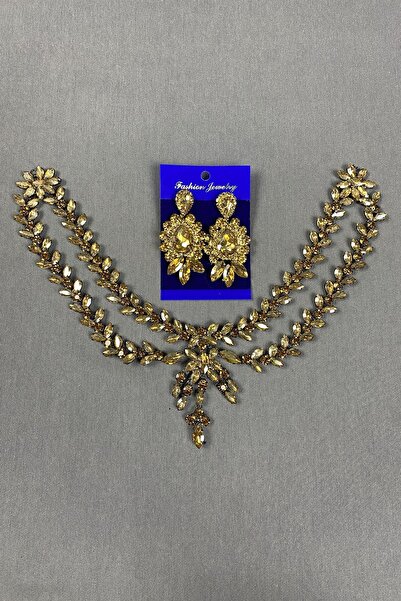 ESPEREST Accesoriu de păr Henna de mireasă Sultan Stone și cercei cu dropship