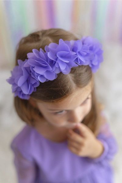 Hayalperest boncuk Lilac Girl's Crown