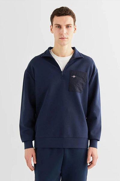 Gant Men's Regular Fit Half Zipper Sweatshirt