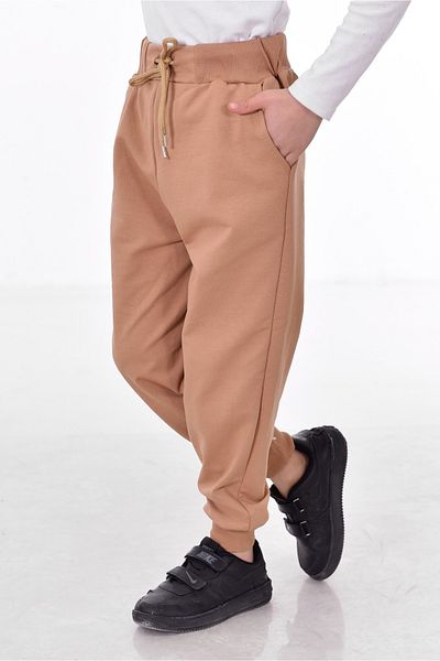 MORE KIDS Unisex Oversize Bottom Sweatpants - Άνετη χαλαρή εφαρμογή, Rib, Δύο Κλωστές