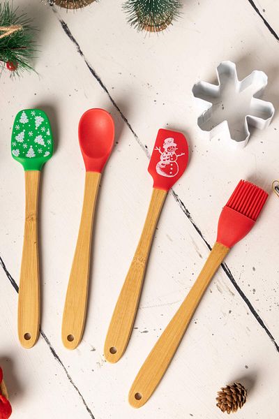 FH finehome Le Chef De Noel Silicone Mini Kitchen Set