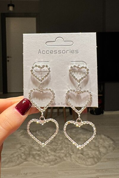 C&E Design Kadın Zirkon Taşlı Sallantılı Küpe