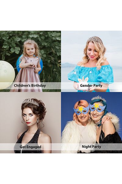 Hayalperest boncuk Coroana de mireasa Henna cu piatra de cristal Coroana de nunta de mireasa pentru femei personalizata argintie