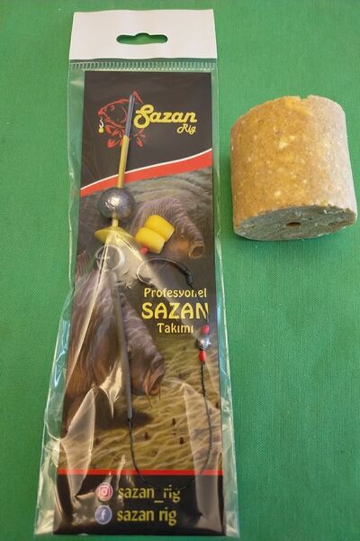 SAZAN RİG Küspe Aparatlı Yüzen Çift Mısırlı Küspeli Sazan Takımı (KÜSPE DAHİL)