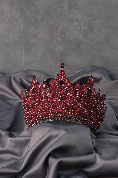 Hayalperest boncuk Gold Paris High Dense Bead Embroidered Bridal Henna Crown