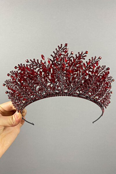 Limelia Coroana de mireasa Henna brodata cu margele Nairobi