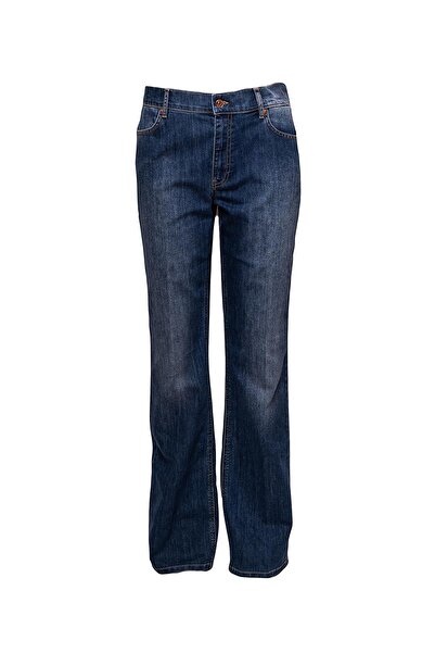 Escada Bol Paça Yüksek Bel Likralı Jean Pantolon