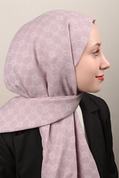 Aker Elegance Monogram Şal 4108-15 Sümbül