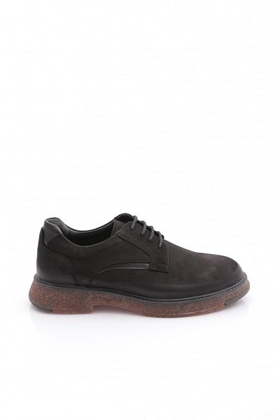 DGN Ανδρικά παπούτσια casual με κορδόνια Μαύρο Nubuck Μαύρο Αντίκα 2710753616