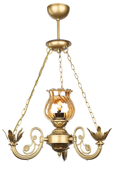 Begüsa Buğlem Tekli Somon Camlı Avize