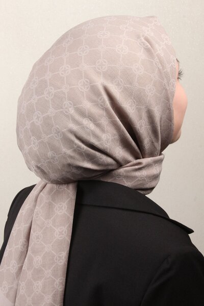 Aker Elegance Monogram Şal 4108-9 Taş