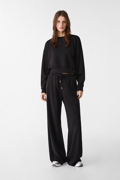 Stradivarius Palazzo Pants with Soft Texture