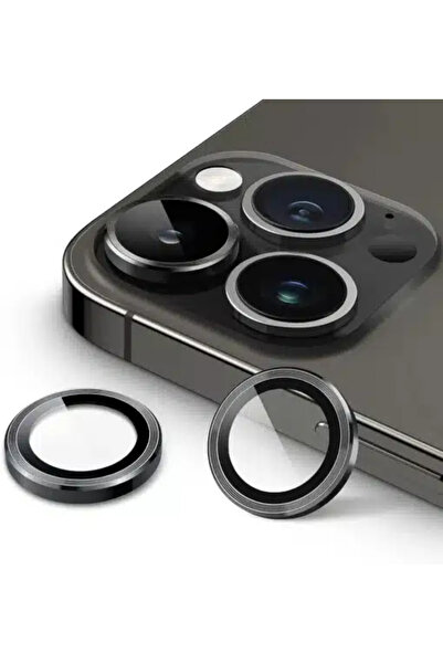 TANE TİCARET واقي عدسة الكاميرا باللون الأسود لهاتف iPhone 15 Pro Max