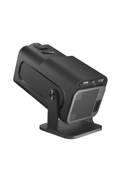 Torima HY320 Mini Siyah Taşınabilir Sinema Projektörü Ev Sineması Bluetooth Android Projeksiyon