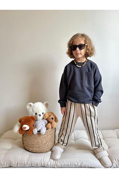 YİGİT BUTİK Striped Boy's Set