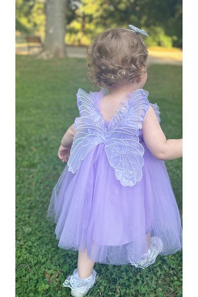 ALYRA Girls' Party Dress with Wings Tulle for Birthday