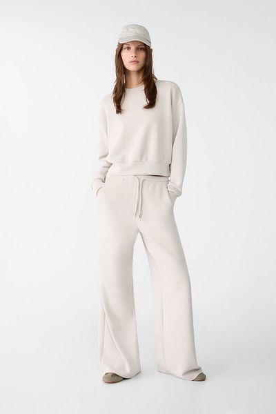 Stradivarius Palazzo Pants with Soft Texture