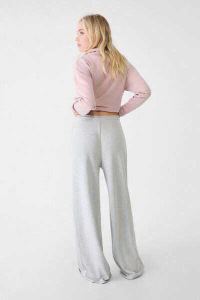 Stradivarius Yumuşak dokulu palazzo pantolon