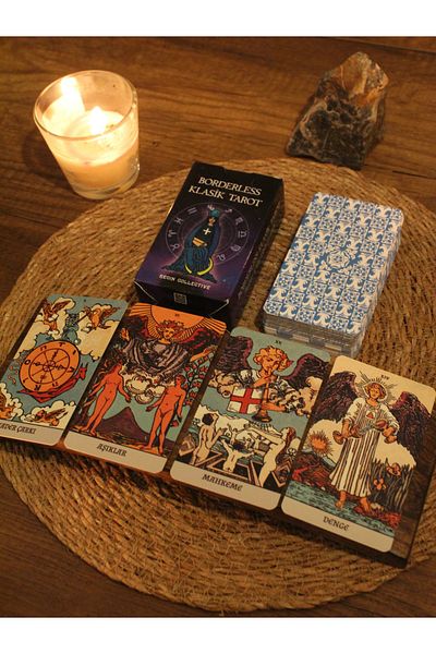 Paganca Classic Borderless Tarot Deck - 78 Cards