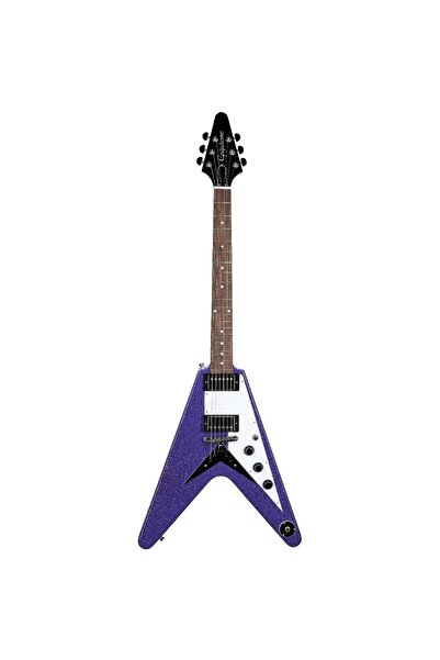 Epiphone Exclusive Flying V Elektro Gitar (Purple Sparkle)