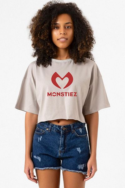 Tshirthane Stone Color Women's Crop Hoodie - Babymonster Monstiez