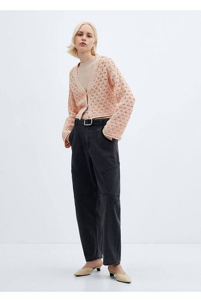 MANGO Woman Cardigan tricot brodat