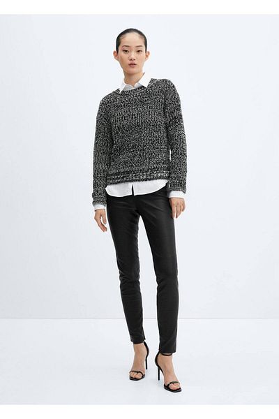 MANGO Woman Pulover cu gât rotund topit