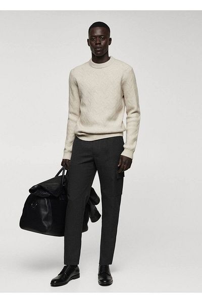 MANGO Man Pleated Cargo Pants