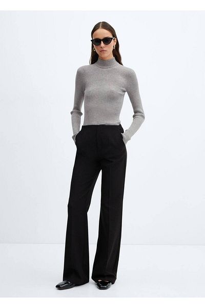 MANGO Woman Turtleneck sweater with rubber