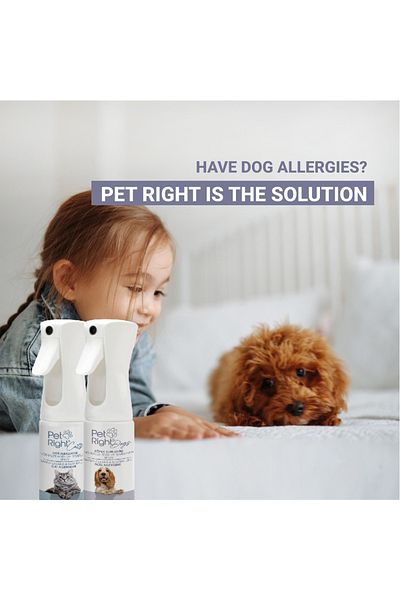 pet right Hundeallergen Neutralisierungsspray Für Den Menschen 200 ml