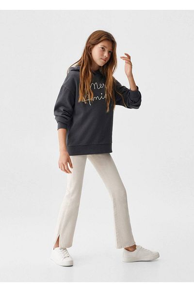 MANGO Kids Sweatshirt mit aufgesticktem Text