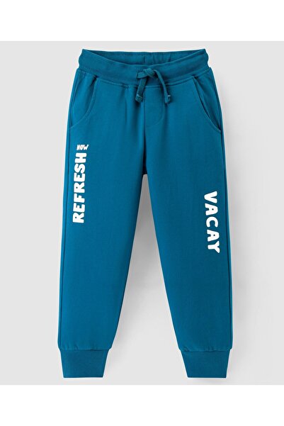 Ollington St. Ollington St. 100% Cotton Knit Full Sleeves Sweatshirt & Joggers Set Tropical Theme  - Multicolor