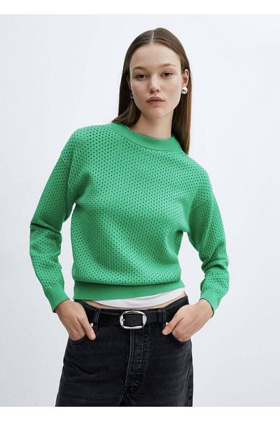 MANGO Woman Pulover cu gât rotund