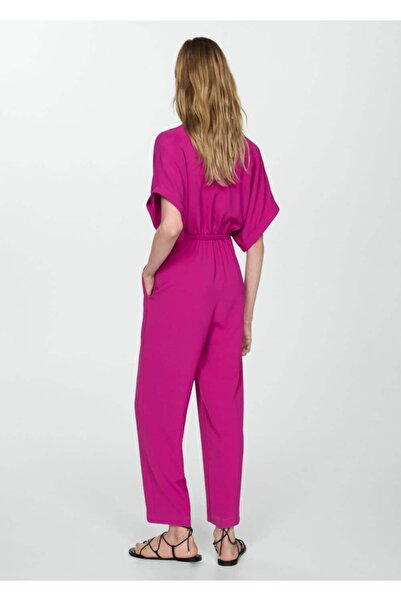MANGO Woman Bağ detaylı uzun tulum