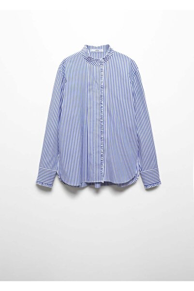 MANGO Woman Uçları Büzgülü Gömlek