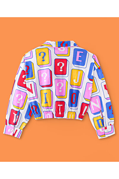 Ollington St. Ollington St. - Cotton Full Sleeves Text Printed Shirt Top & Culotte Pants Set - Red