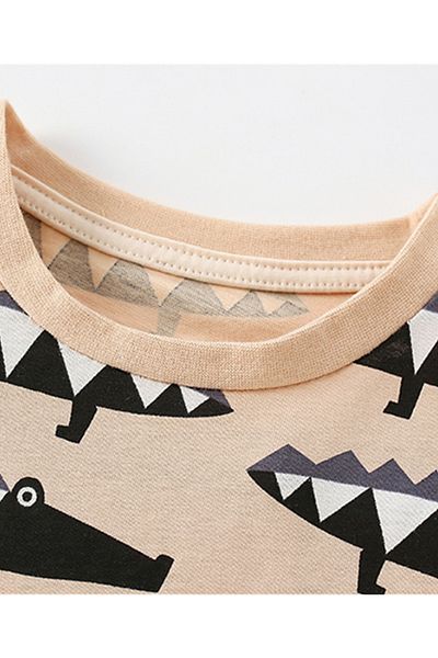 SAPS Crocodile  T-Shirt and Shorts/Co-ord Set  - Khaki