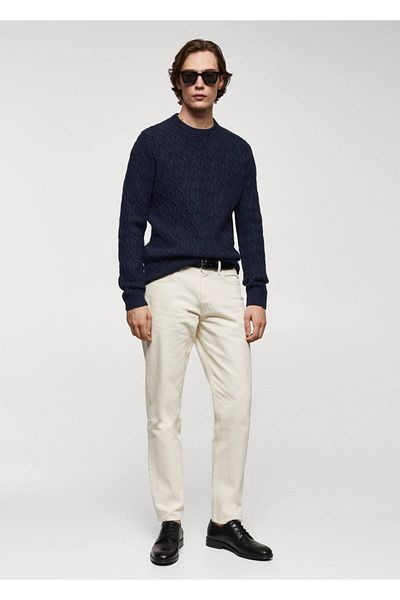 MANGO Man Gemusterter Strickpullover