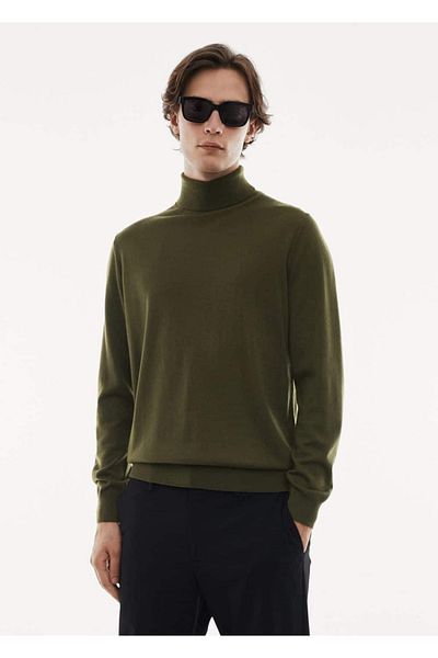 MANGO Man High-Top-Pullover aus 100 % Merinowolle