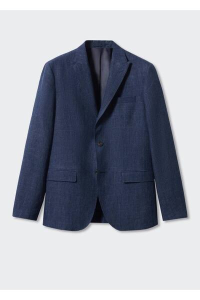 MANGO Man %100 Keten Kumaş Blazer Ceket
