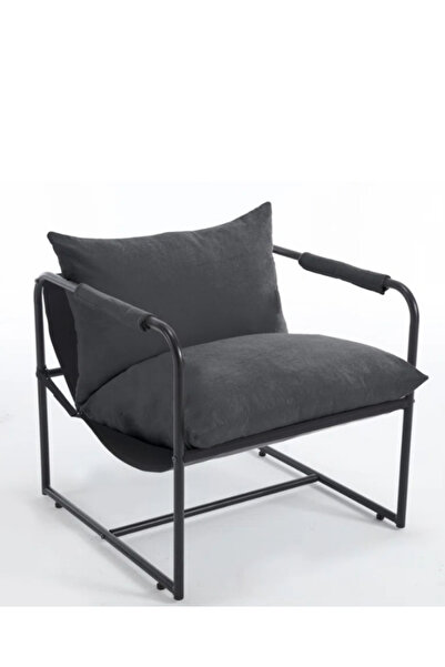 Dopa Modern Metal İskeletli Portatif Berjer Kumaş Döşeme Elyaf Dolgu